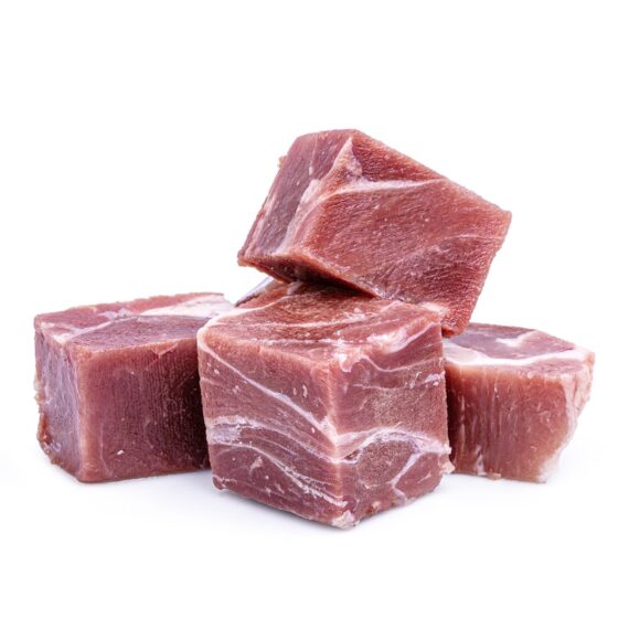 Goat steak cubes